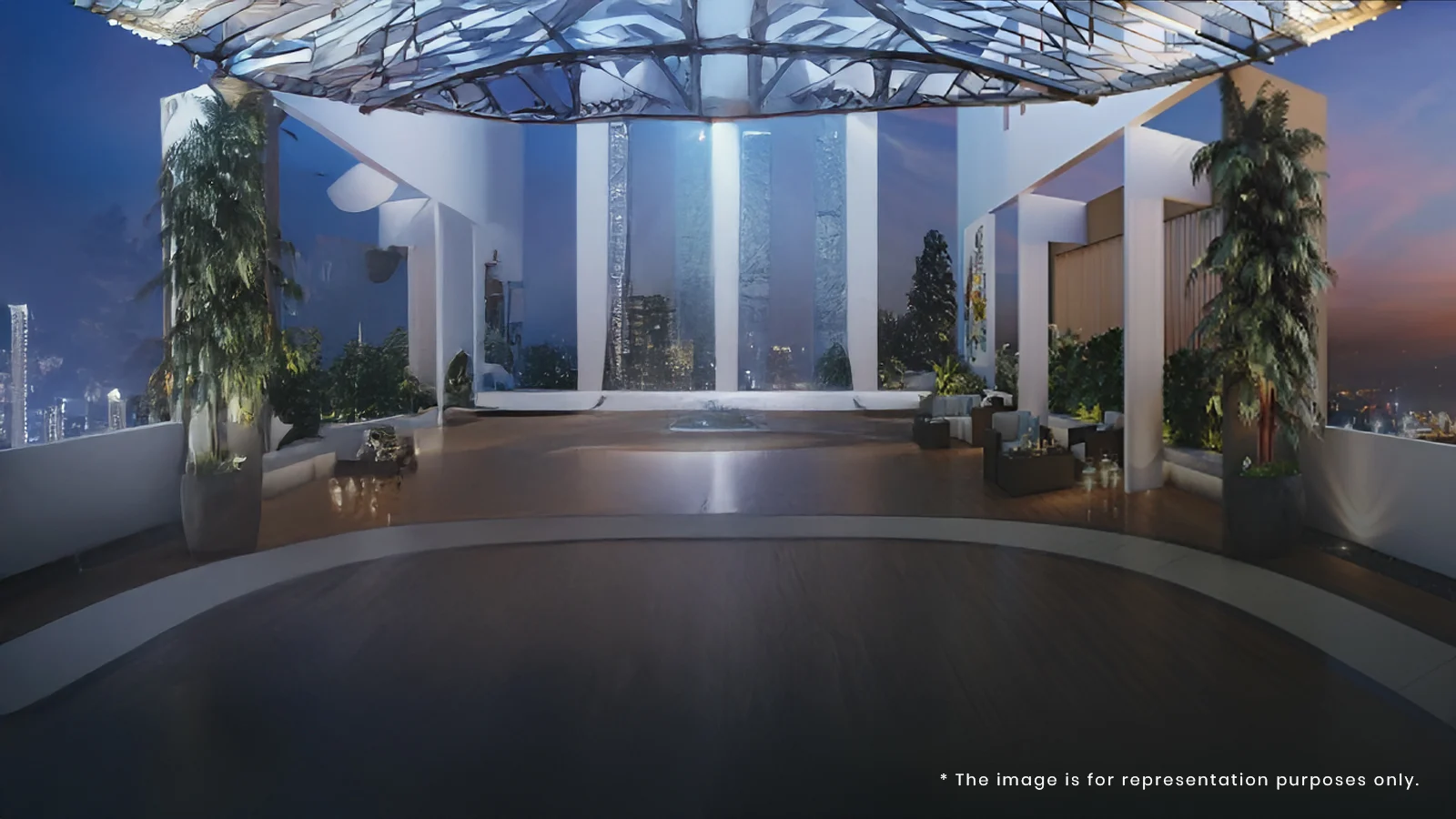 Brigade Avalon Apartment in Whitefield in Bangalore rooftop deck